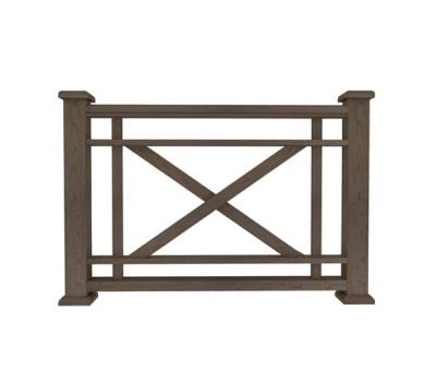 Ограждение из ДПК О1 коричневый от производителя  Dortmax по цене 11 470 р