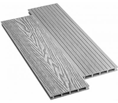 Террасная доска ДПК Praktik New - Серый от производителя  Deckart (Россия) по цене 580 р