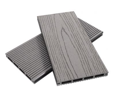 Террасная доска пустотелая ДПК ECO New Серый от производителя NanoWood по цене 311 р Террасная доска пустотелая ДПК ECO New Серый от производителя NanoWood по цене 311 р