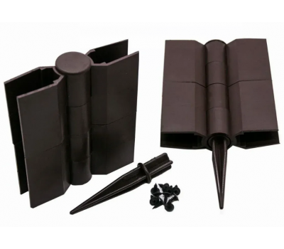 Угол поворотный от 60° до 300° пластик для доски 150х25 из ДПК Коричневый от производителя Holzhof по цене 250 р Угол поворотный от 60° до 300° пластик для доски 150х25 из ДПК Коричневый от производителя Holzhof по цене 250 р