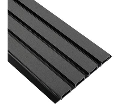 Реечная Фасадная панель Wood-X 219х26 (Шлифованная) Чёрное дерево от производителя  EasyDecking по цене 837 р