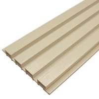 Доска Фасадная из ДПК Wood Рейка Слоновая кость