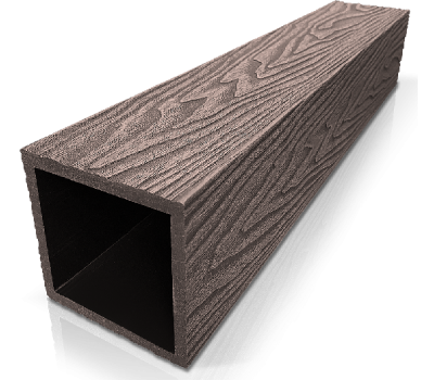 Столб ДПК 3D фактура дерева Венге от производителя GardenParkett по цене 1 360 р Столб ДПК 3D фактура дерева Венге от производителя GardenParkett по цене 1 360 р