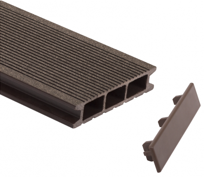 Заглушка для доски торцевая Коричневый от производителя  GrinderDeco по цене 399 р