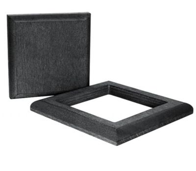 Комплект крышка и юбка из ДПК для столба Чёрный от производителя Polivan Group по цене 1 320 р Комплект крышка и юбка из ДПК для столба Чёрный от производителя Polivan Group по цене 1 320 р