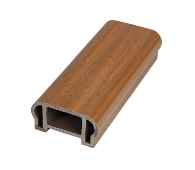 Перила верхнее фигурное 100х50 Extrusion Тик от производителя  Woodvex по цене 1 130 р