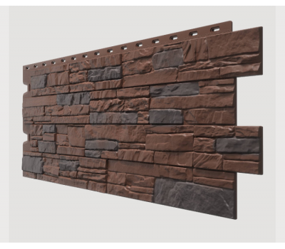 Фасадные панели (цокольный сайдинг) , Stein (песчаник), Dunkelstein Tемный орех от производителя  Docke по цене 605 р