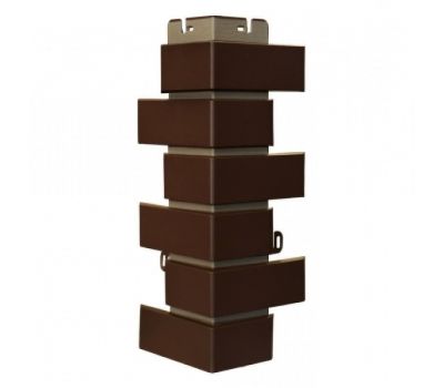 Угол наружный Кирпич клинкерный Коричневый от производителя  Альта-профиль по цене 681 р