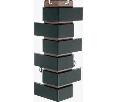 Угол наружный Кирпич клинкерный Графит от производителя  Альта-профиль по цене 681 р