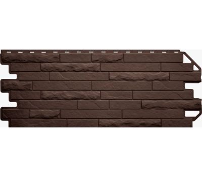 Фасадные панели (цокольный сайдинг) Кирпич антик ЭКО Коричневый от производителя  Альта-профиль по цене 595 р