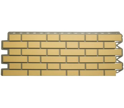 Фасадные панели (цокольный сайдинг) Кирпич клинкерный Желтый от производителя  Альта-профиль по цене 632 р