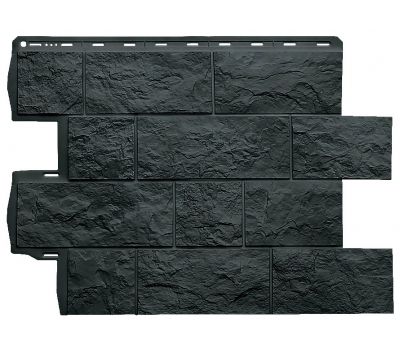 Фасадная панель Туф ЭКО Графит от производителя Альта-профиль по цене 573 р Фасадная панель Туф ЭКО Графит от производителя Альта-профиль по цене 573 р