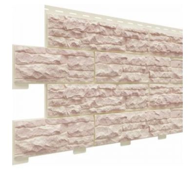 Цокольный сайдинг коллекция Скалистый риф люкс - Жемчуг от производителя  Доломит по цене 548 р