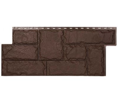 Фасадные панели СЕРИЯ ЭКО-1 Гранит Марсель - Браун от производителя  Т-сайдинг по цене 520 р