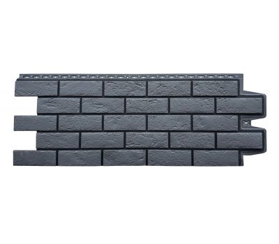 Фасадные панели Премиум состаренный кирпич Графит (шов RAL 9005) от производителя  Grand Line по цене 615 р