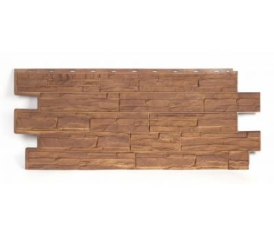 Фасадные панели СЕРИЯ ЭКО 2 АЛЬПИЙСКАЯ СКАЗКА - Орех от производителя  Т-сайдинг по цене 580 р