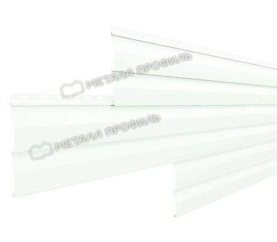 Металлический сайдинг МП СК-14х226 (ПЭ-01-9003-0.45) Белый от производителя  Металл Профиль по цене 1 550 р