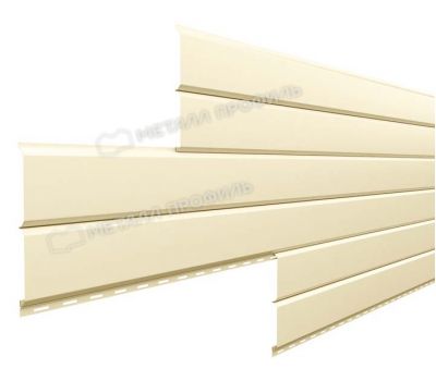 Металлический сайдинг Lбрус-15х240 (ПЭ-01-1015-0.5) Светлая слоновая кость от производителя  Металл Профиль по цене 1 550 р