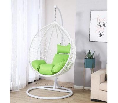 Подвесное кресло из искусственного ротанга AFM-218B White от производителя  Afina по цене 13 900 р