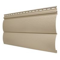 Виниловый сайдинг - Оцилиндрованный брус двойной (под бревно), Кофе с молоком