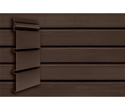 Виниловый сайдинг Архитектурный планкен Acryl Тёмный Дуб от производителя  Grand Line по цене 588 р