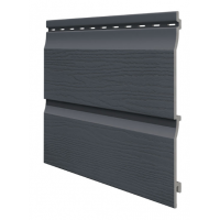 Виниловый сайдинг панель двойная Kerrafront Classic - Anthracite